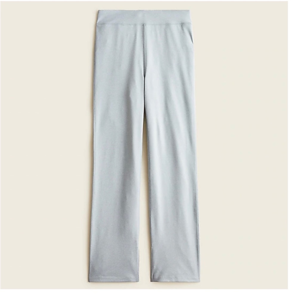 J crew split hem leggings signature flex L NWT light grey